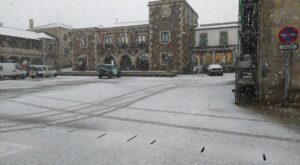 Gran nevada hoy en el Camino Francés en la Comarca de Sarria
